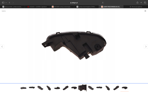 Alternative view of Lampa przeciwmgielna DRL JEEP GRAND CHEROKEE WK2 SUMMIT ( KOD OE 68273053AC )